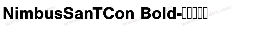 NimbusSanTCon Bold字体转换